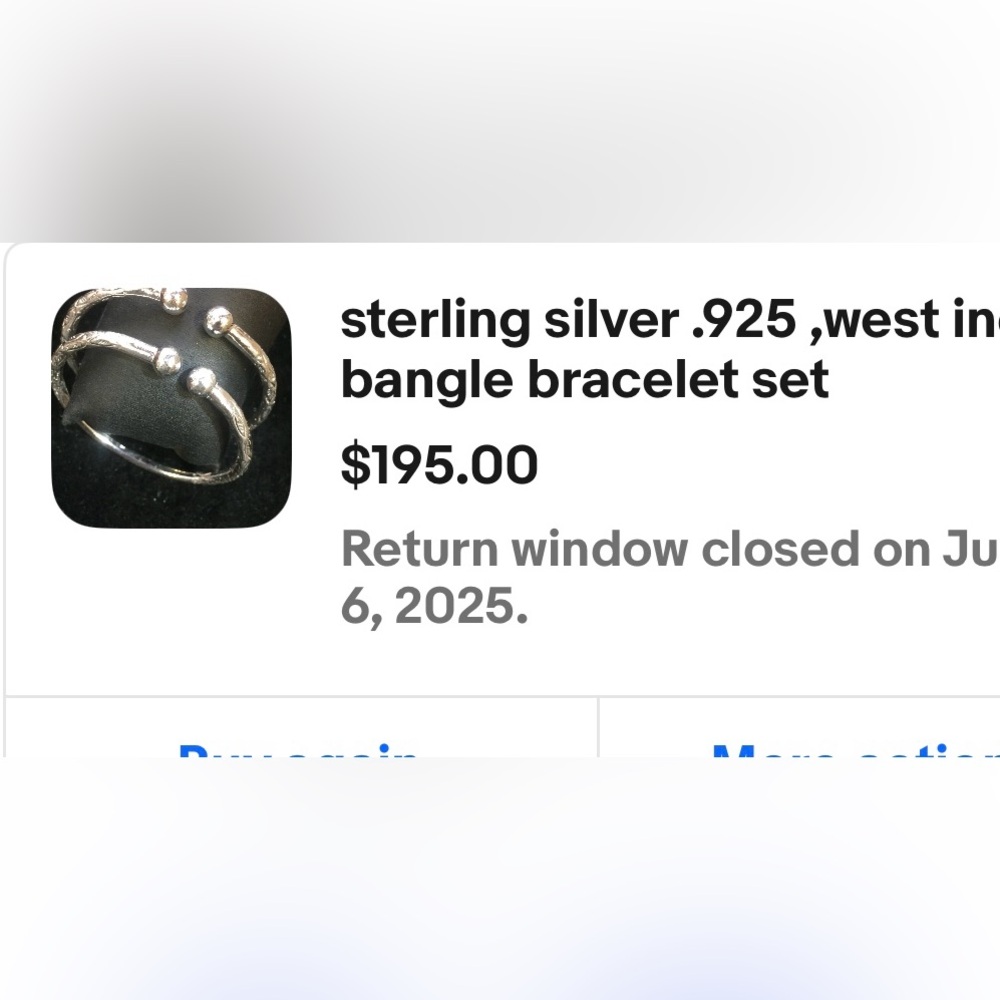 Sterling Silver West Indian Bangle Bracelet Set